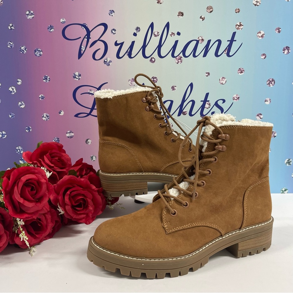 TESSIE MICROSUEDE BOOTS COGNAC